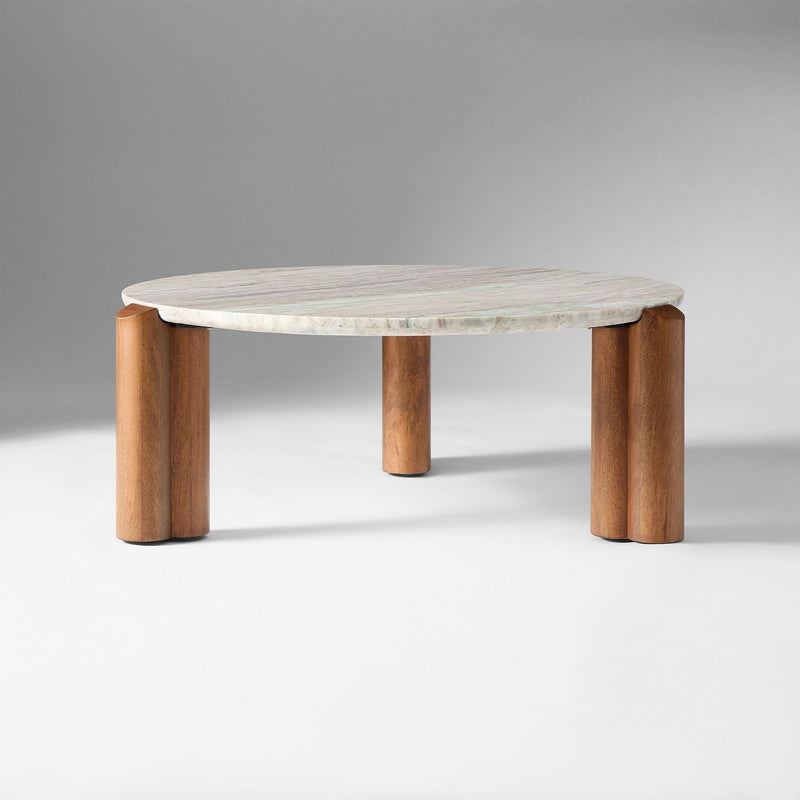 Inper Marble Coffee Table - Wooden Empiro