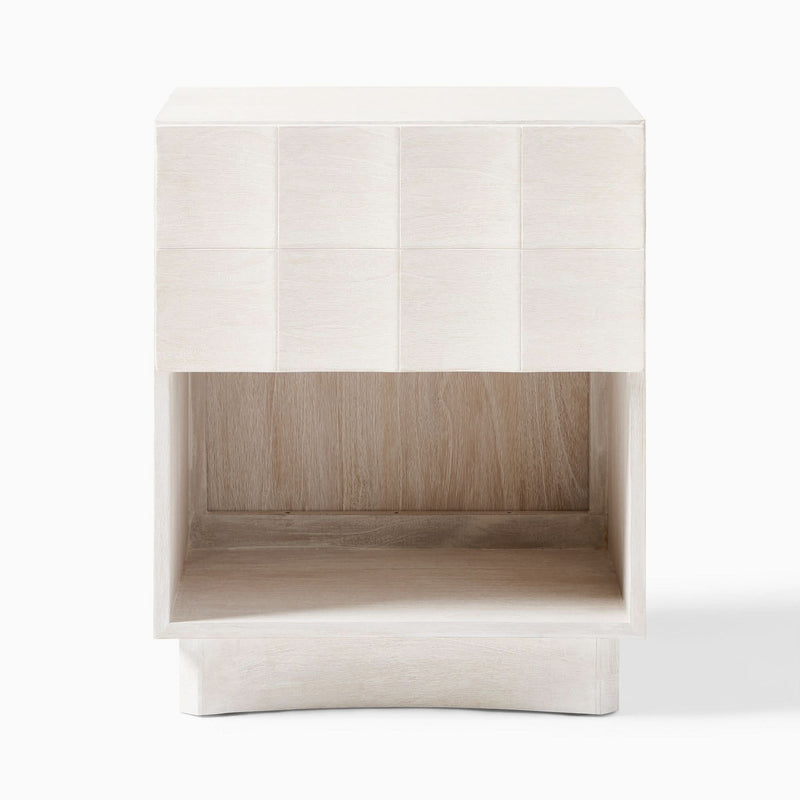 Lianso Carved Open Bedside table - Wooden Empiro