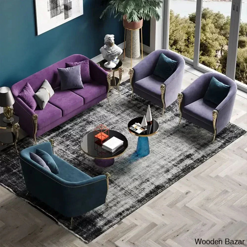 Luxury European Mid Century Fabric Velvet Cotton Grey Chair Relax Chair Accent Armchair Hotel Bedroom Furniture