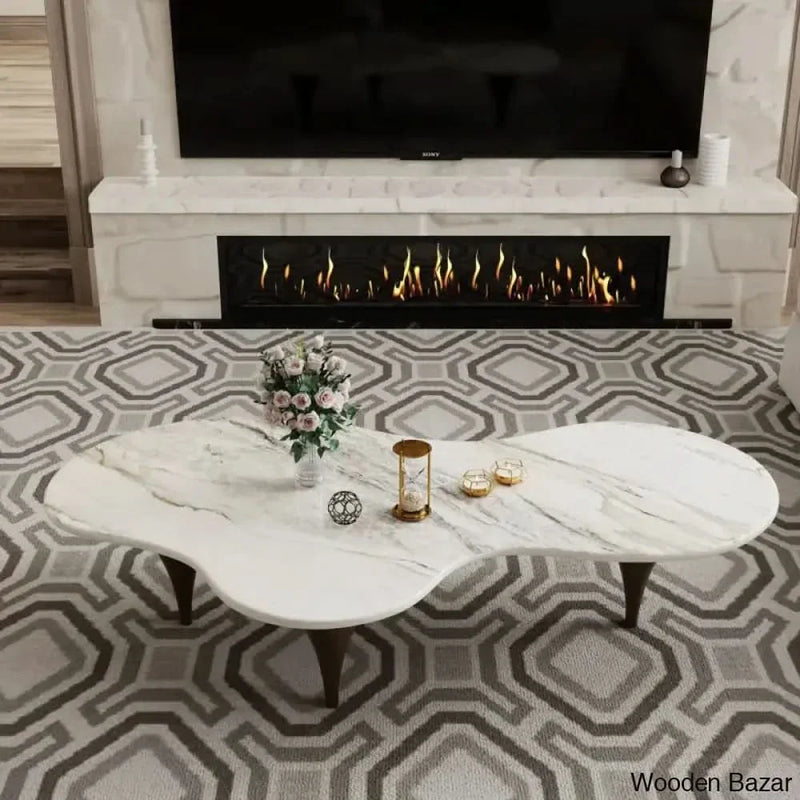 Maesay Heterosexual White Coffee and center Table