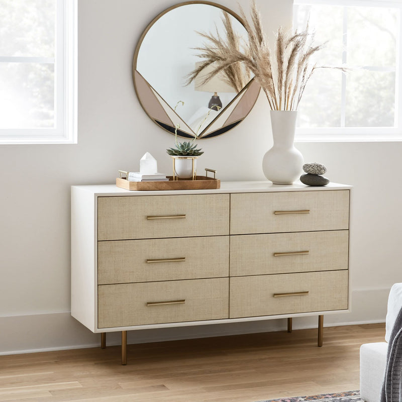 Peffter 6-Drawer Dresser - Wooden Empiro
