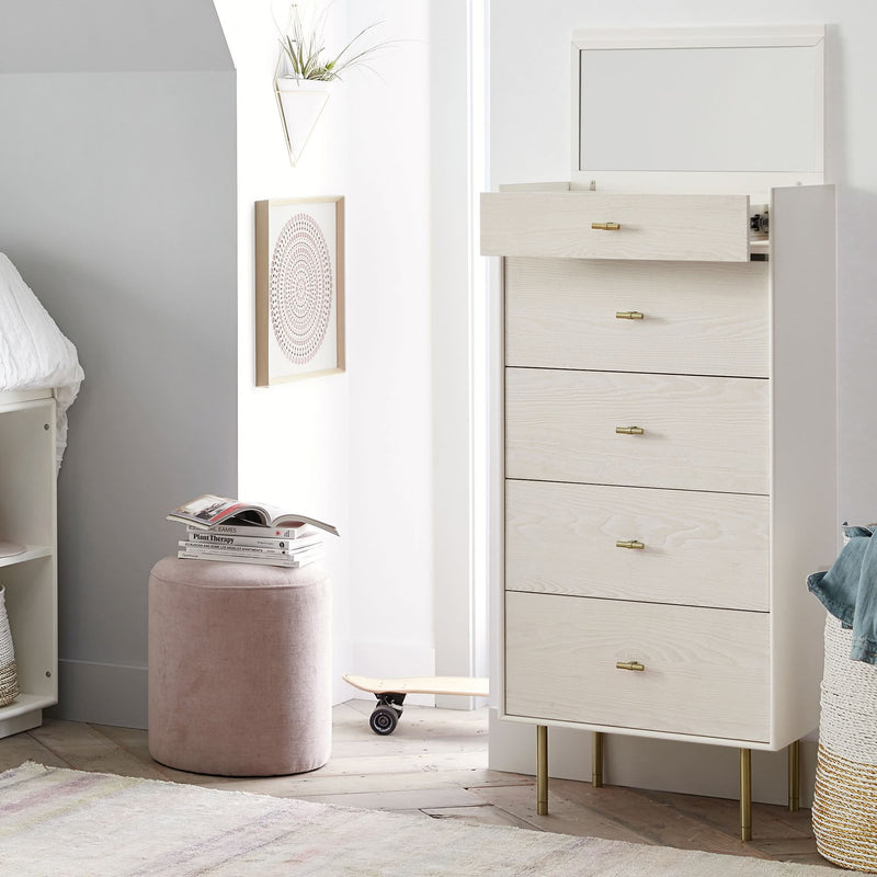 Selluin 5-Drawer Jewelry Dresser (23") - Wooden Empiro