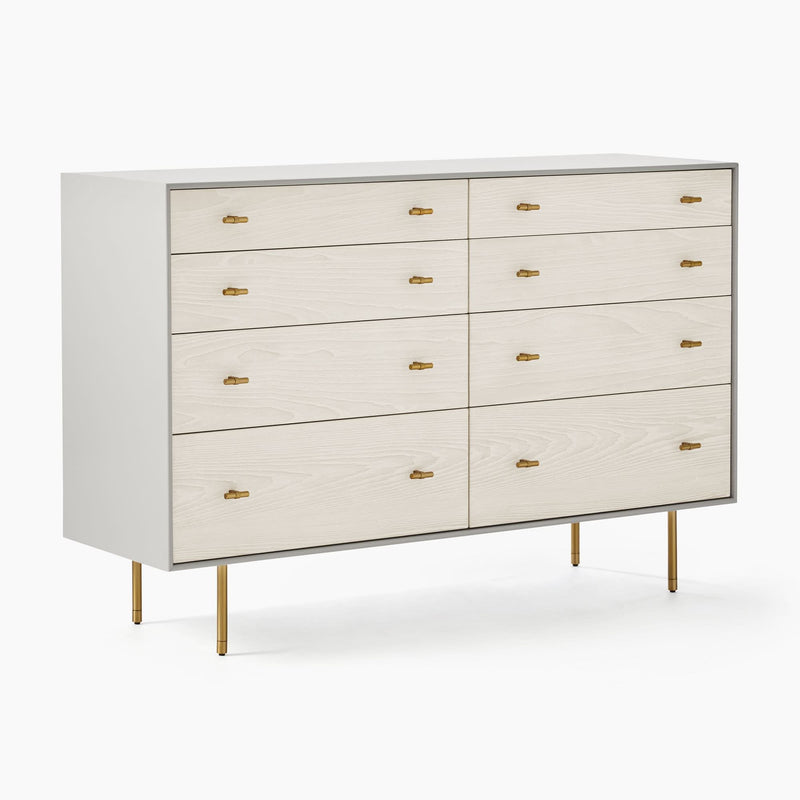 Rezzom Modernist Wood & Lacquer 8-Drawer Dresser - Wooden Empiro