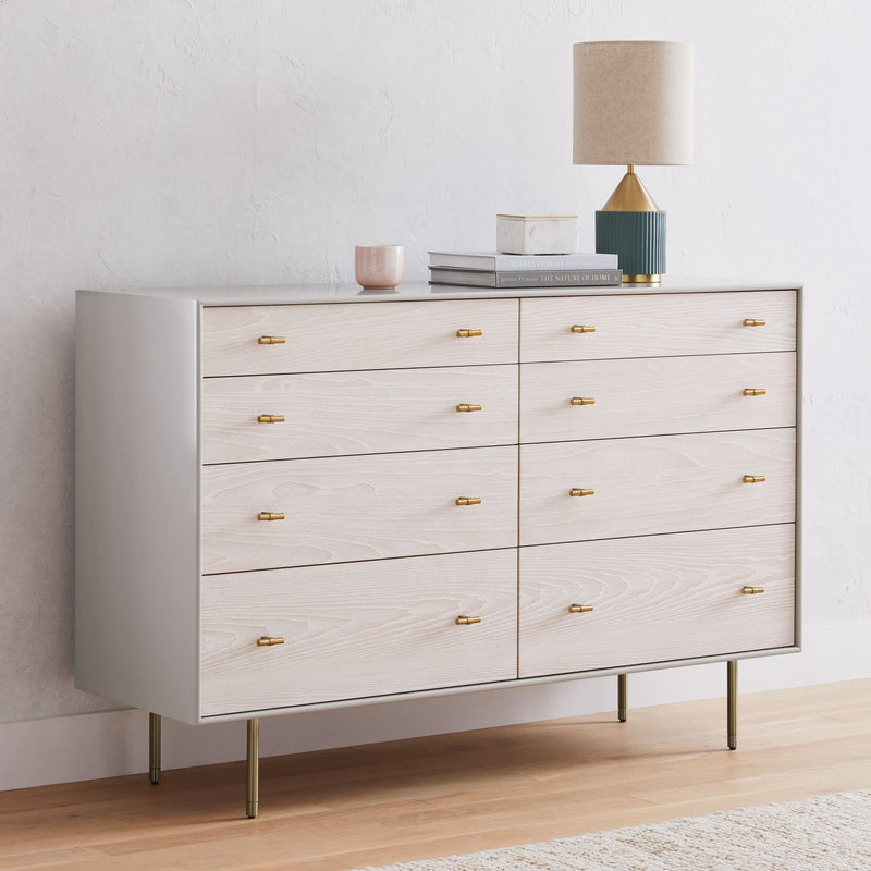 Rezzom Modernist Wood & Lacquer 8-Drawer Dresser - Wooden Empiro