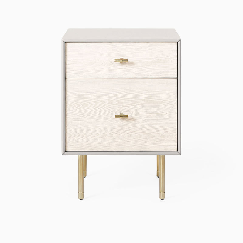 Eabita Modernist Wood & Lacquer Bedside table - Wooden Empiro