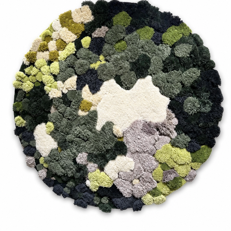 The Verdemoss Rug — Luxury Hand-Tufted Organic Abstract Area Rug