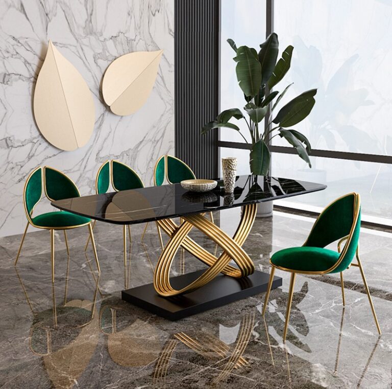 Nova Stylish and Modern Axis Dining Table and Chair Set - Perfect for Your Fashionable Home
