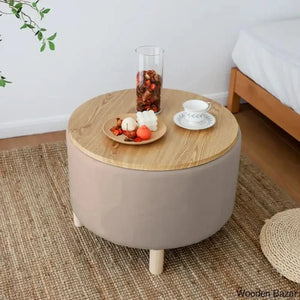 Opu Solid Wood Coffee And Center Table Beige