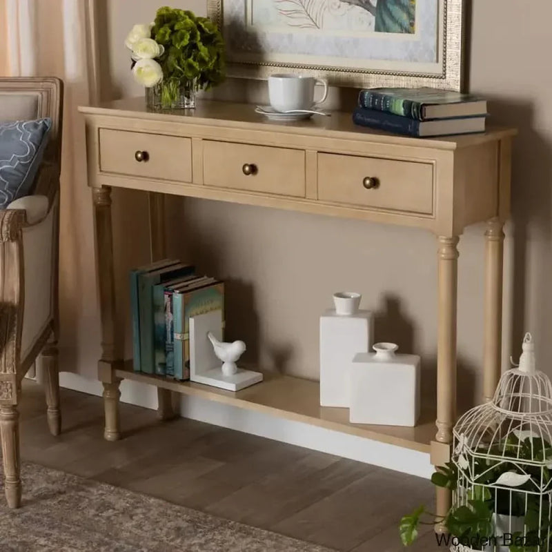 Orlowski Console Table in teak wood