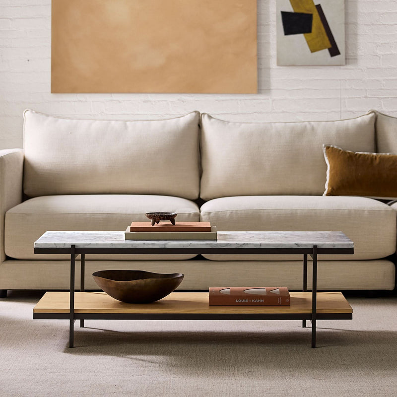 Yikler Pierce Marble Coffee Table - Wooden Empiro