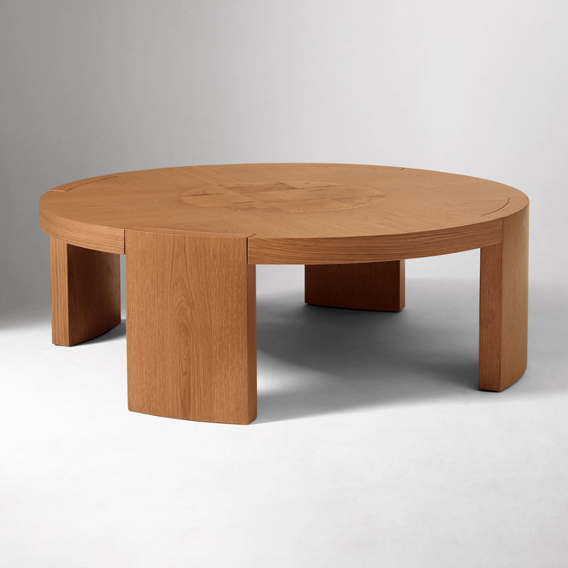 Jaller Pierce & Ward Inlay Wood Coffee Table - Wooden Empiro