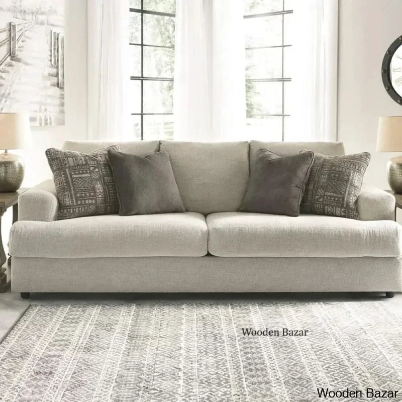 Premium Upholstered Sofa: Stain-Resistant, Comfortable