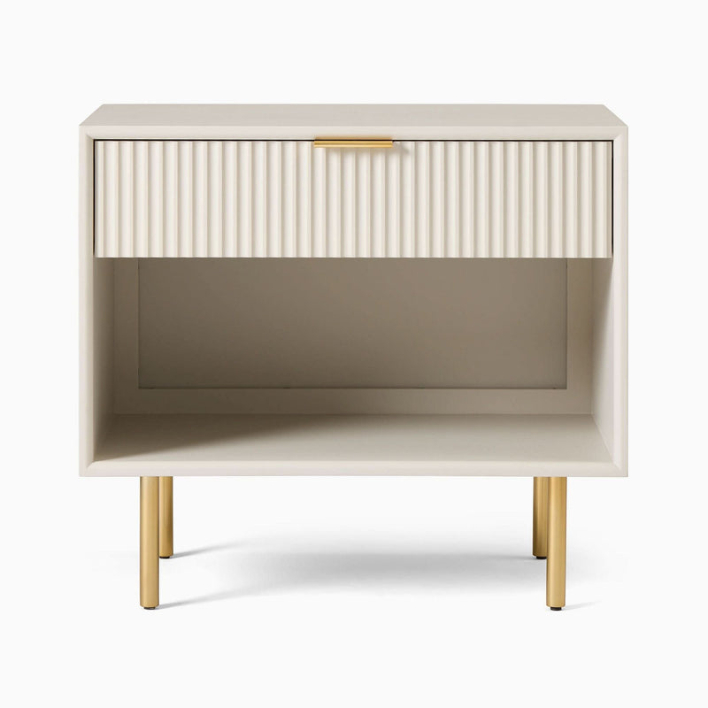 Shaprilon Opened Bedside Table - Wooden Empiro