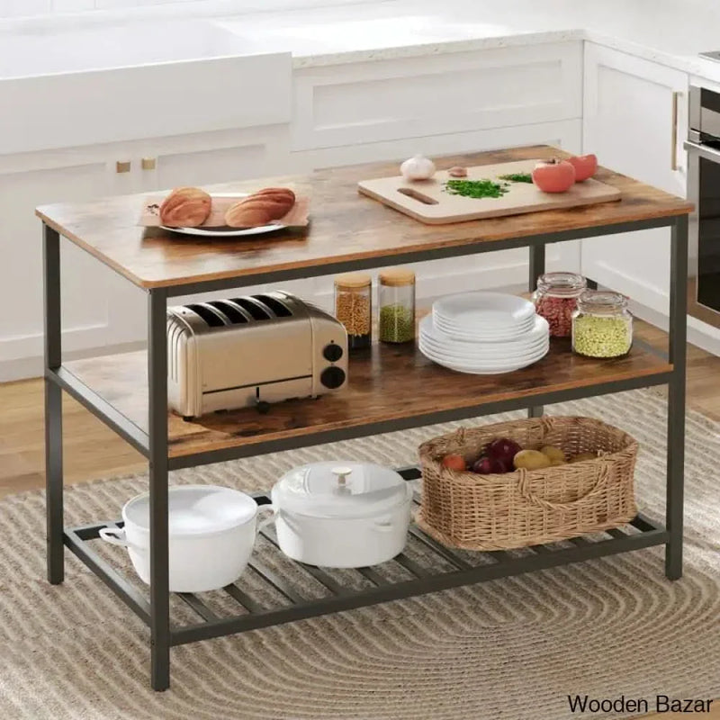 Riggle Kitchen Island Kitchen trolley cart cabinet kitchen island with storage