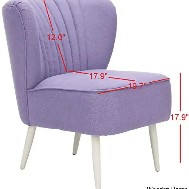 Safavieh Mercer Collection Waverly Mid-Century Purple Accent Chair