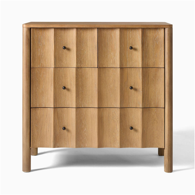Yevahun Scalloped Narrow Dresser - Wooden Empiro