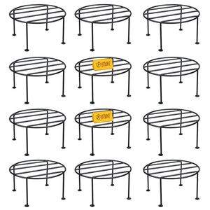 Wooden Empiro Durable Pot Stand Metal Stand Wooden Empiro Solo Pack of 12