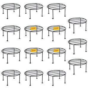 Wooden Empiro Durable Pot Stand Metal Stand Wooden Empiro Solo Pack of 15
