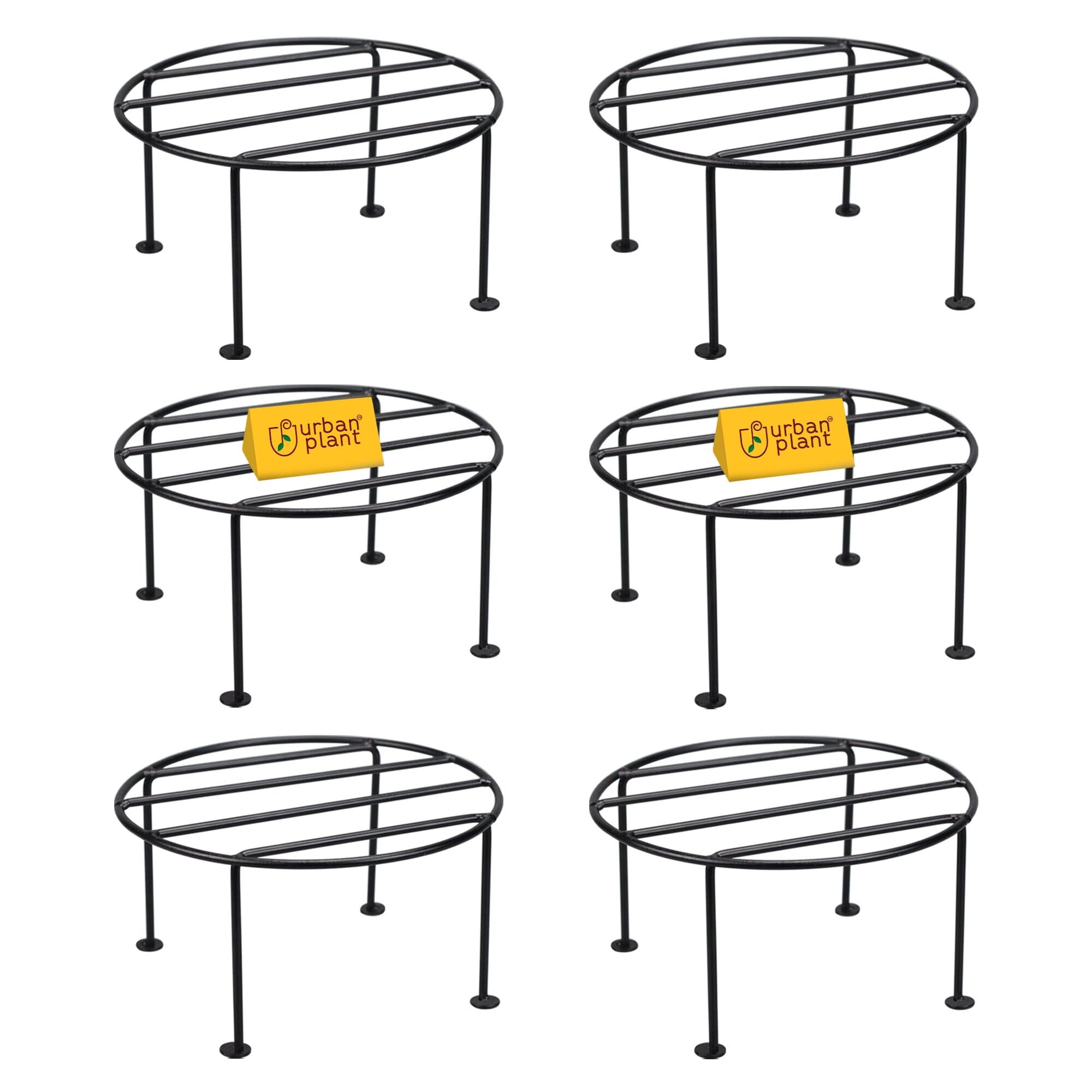 Wooden Empiro Durable Pot Stand Metal Stand Wooden Empiro Solo Pack of 6