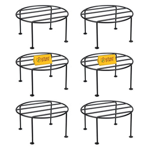 Wooden Empiro Durable Pot Stand Metal Stand Wooden Empiro Solo Pack of 6