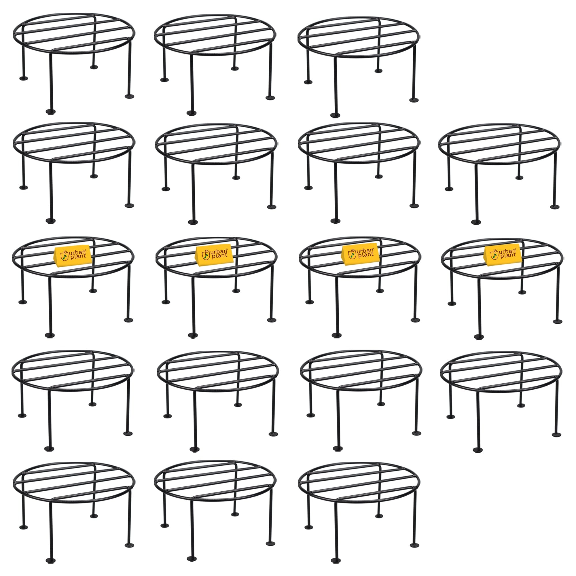 Wooden Empiro Durable Pot Stand Metal Stand Wooden Empiro Solo Pack of 18