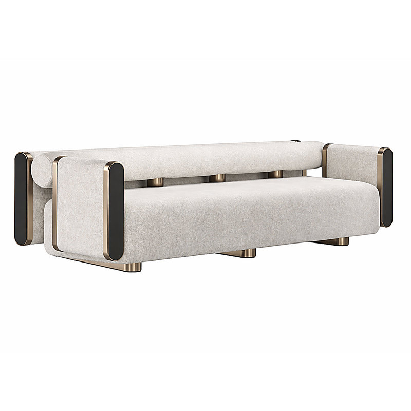 Kaliko Modern Metal 3 Seater Sofa