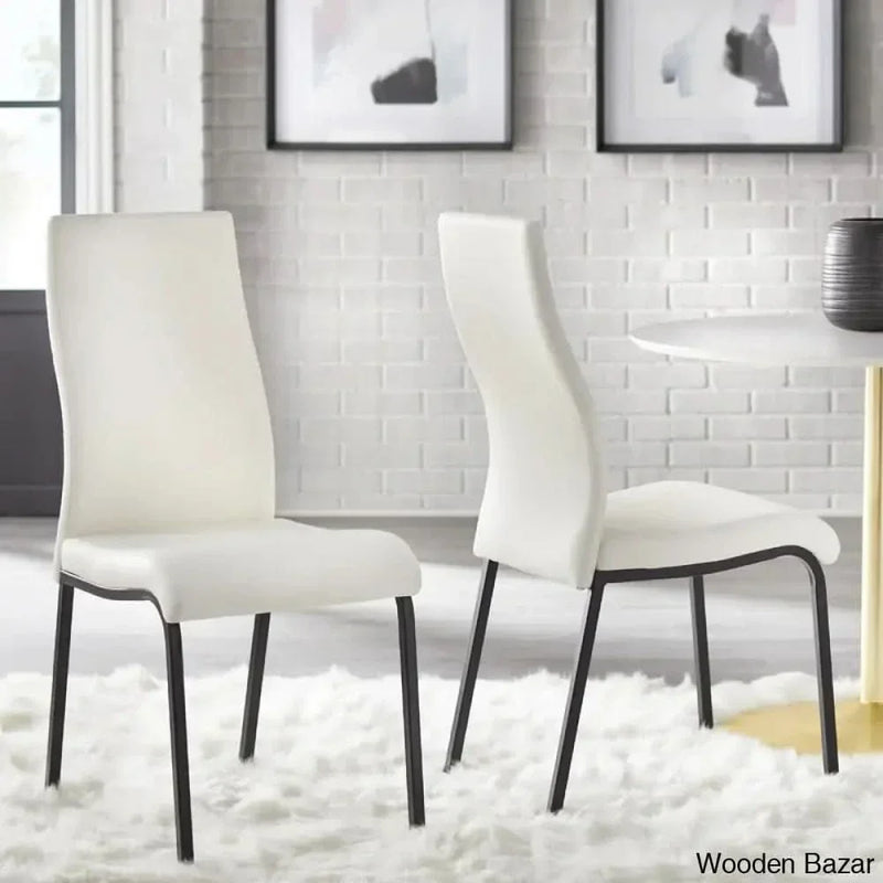 Swarg Modern Pedestal Dining table Set - Wooden Empiro
