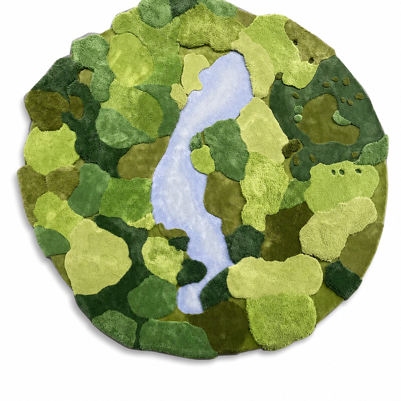 The Sylvena Rug — Luxury Hand-Tufted Botanical Abstract Area Rug