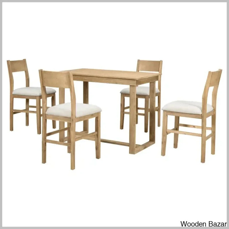 Talcott Modern 4 Seater Dining table set - Wooden Empiro
