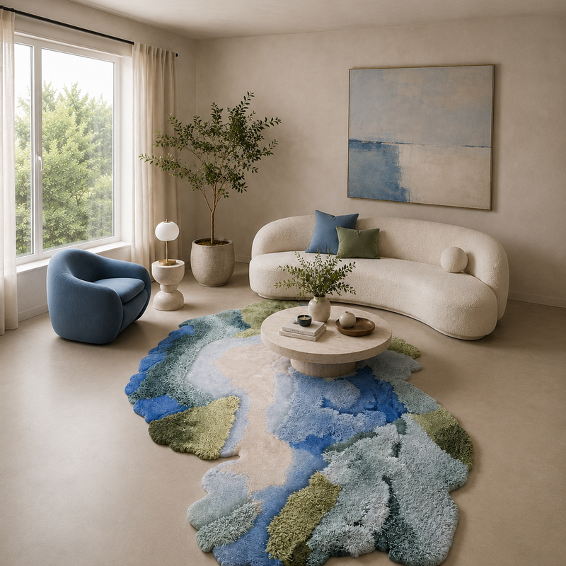 The Ivera Rug — Luxury Organic Abstract Hand-Tufted Area Rug
