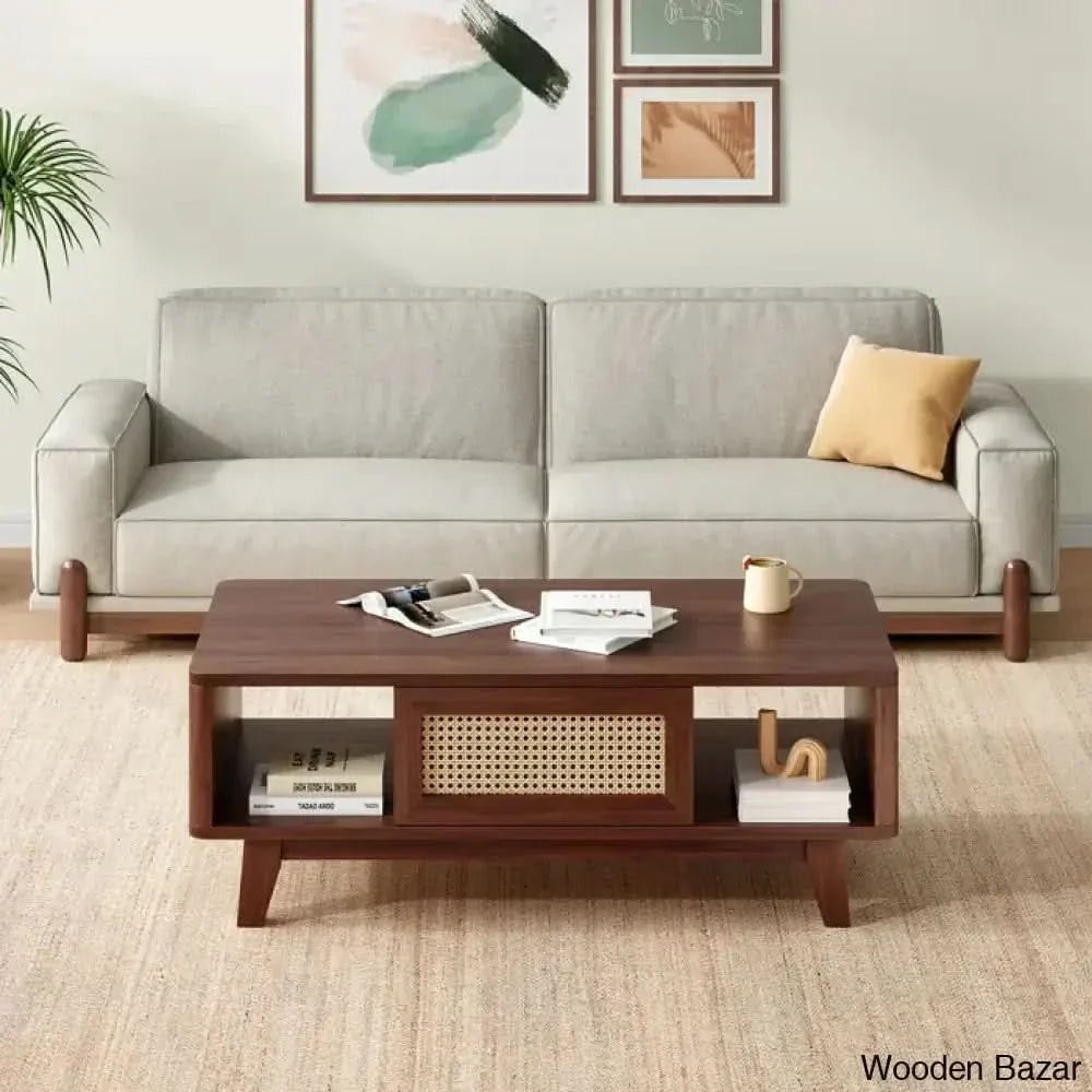 Toulcouse Single Coffee And Center Table Walnut