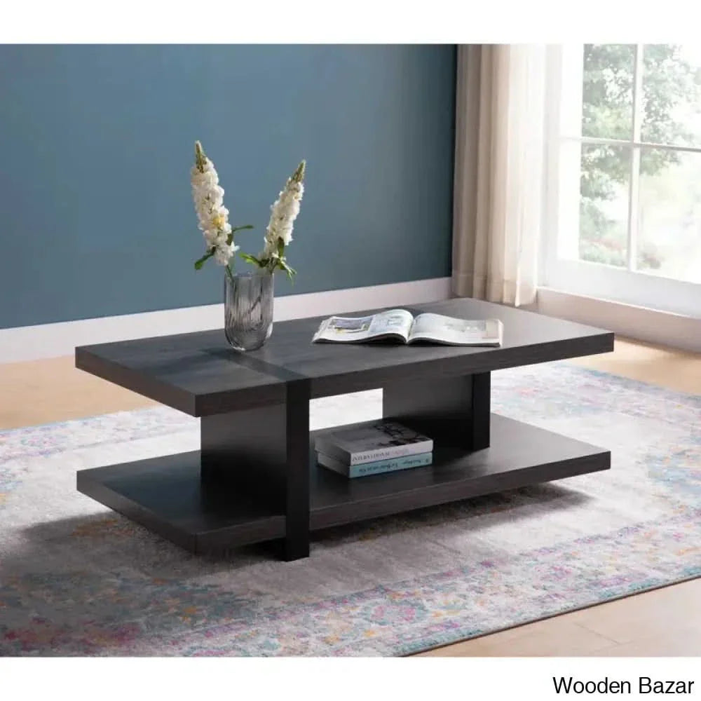 Tyroney Coffee And Center Table Distressed Gray/Black
