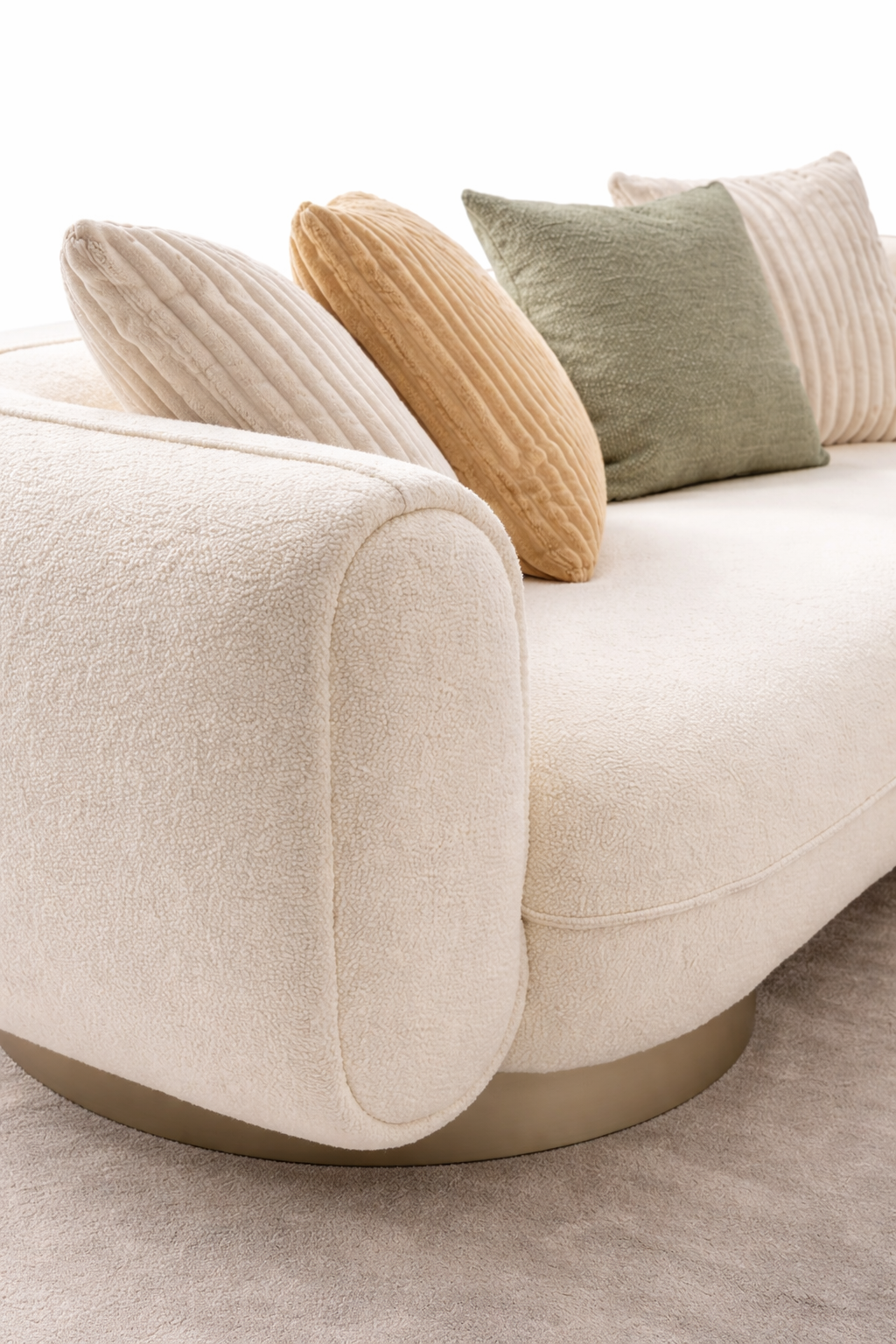 Vasa Modern Luxury Curvy Seater Sofa Set