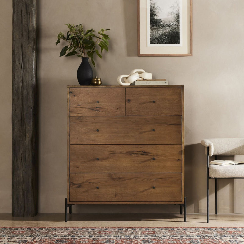 Earty 5-Drawer Dresser - Wooden Empiro