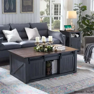 Vianorn Modern Coffee And Center Table - Wooden Empiro Dark Gray