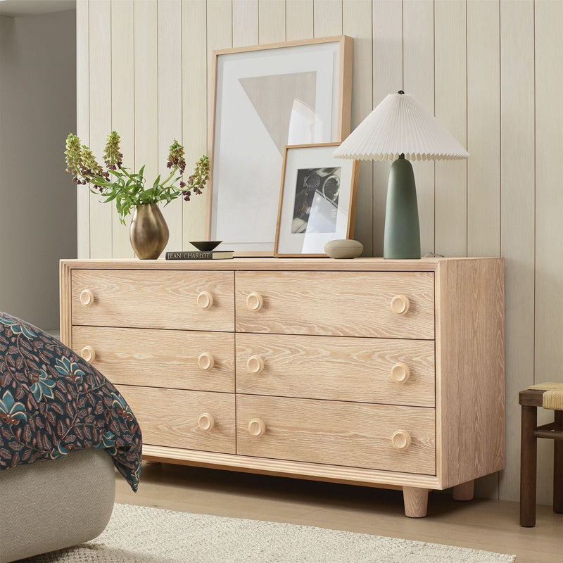 Yukaaal 6-Drawer Dresser - Wooden Empiro