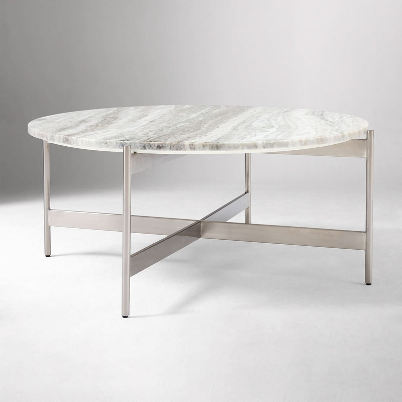 Oiley Marble Coffee Table - Wooden Empiro