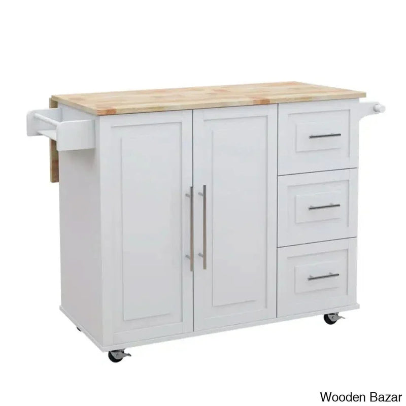 Wood Kitchen Cart Kitchen trolley cart cabinet kitchen island with storage