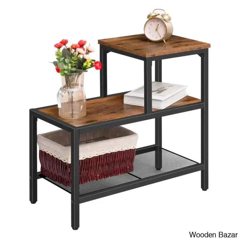 Wooden Empiro 23.6" Tall End Table