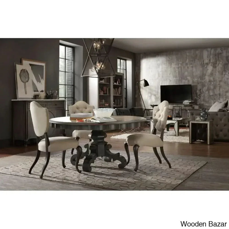 Wooden Empiro 72'' Pedestal Dining Table