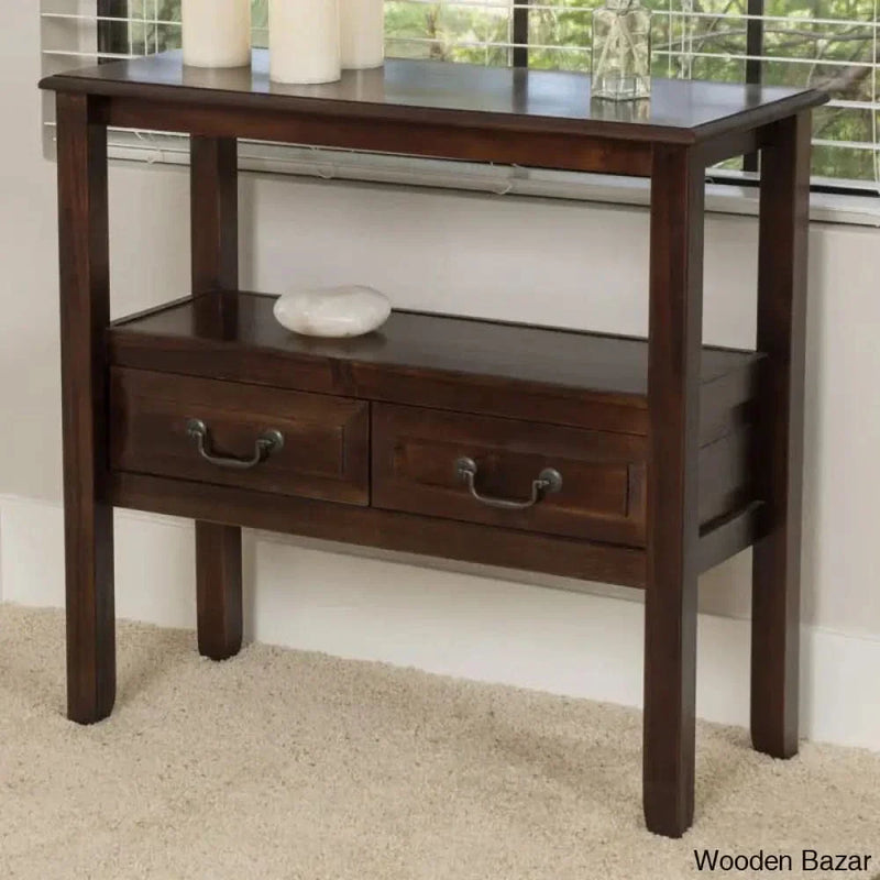 Wooden Empiro Console Table in Teak wood