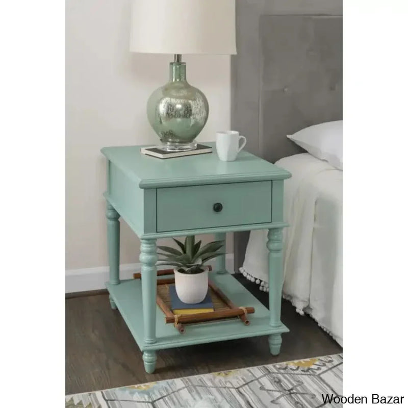 Wooden Empiro Hultgren 26'' Tall End Table with Storage
