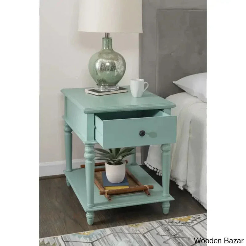 Wooden Empiro Hultgren 26'' Tall End Table with Storage