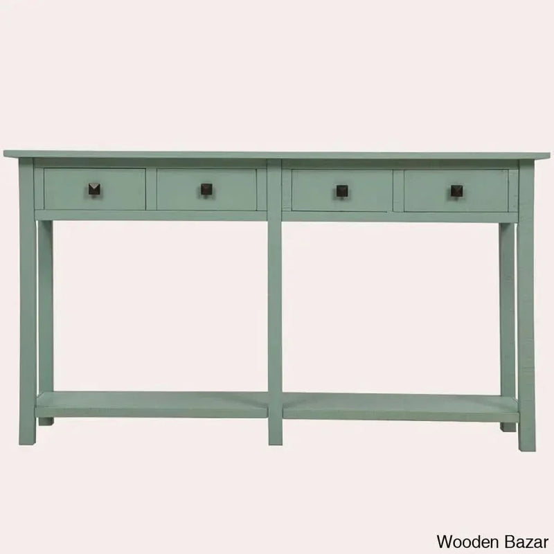 Xaidyn 59.02'' Console Table With spacious shelf and four storage drawers, for various scenarios