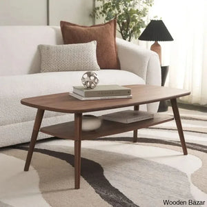 Yashon Coffee And Center Table - Wooden Empiro Walnut