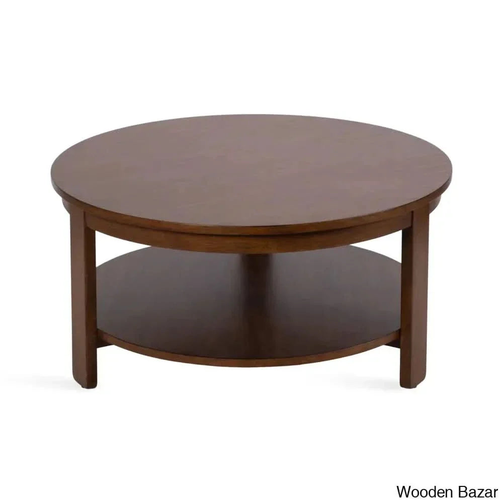 Yeezi Modern Coffee And Center Table - Wooden Empiro Walnut Brown