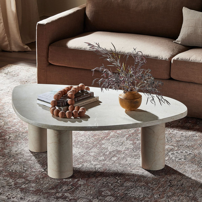 Denpix Marble Nesting Coffee Table - Wooden Empiro