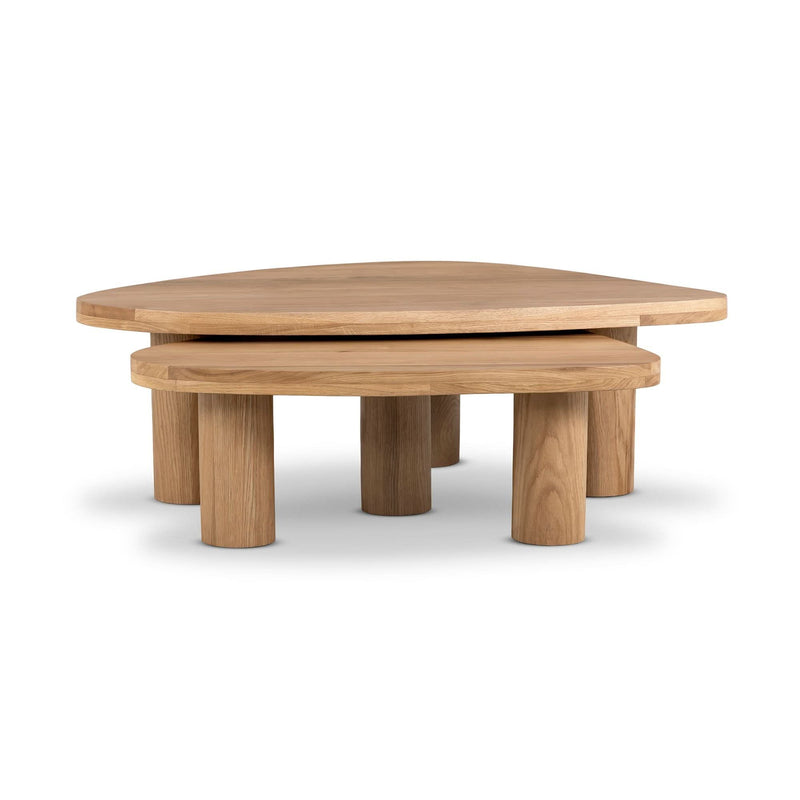 Neerlon Oak Nesting Coffee Table - Wooden Empiro